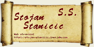 Stojan Staničić vizit kartica